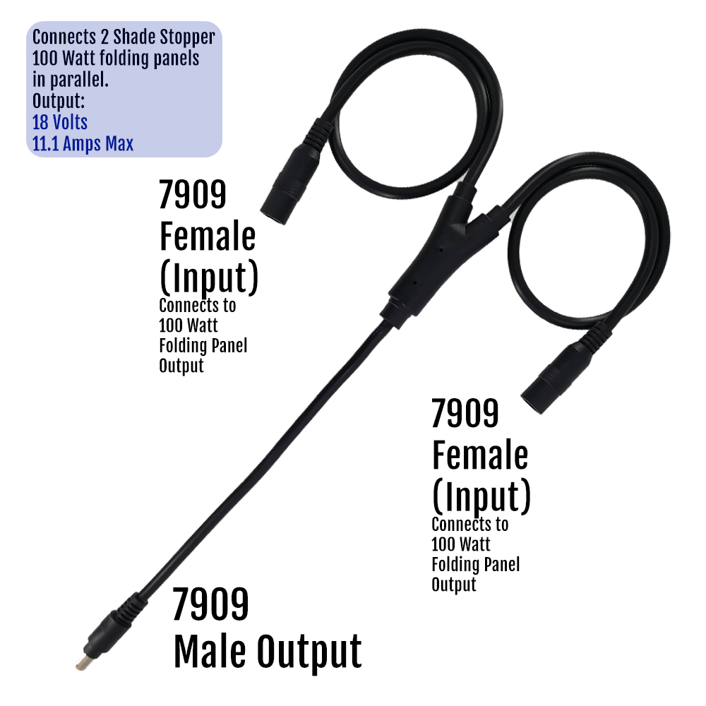 Cable - Barrel Connector Parallel Y Connector