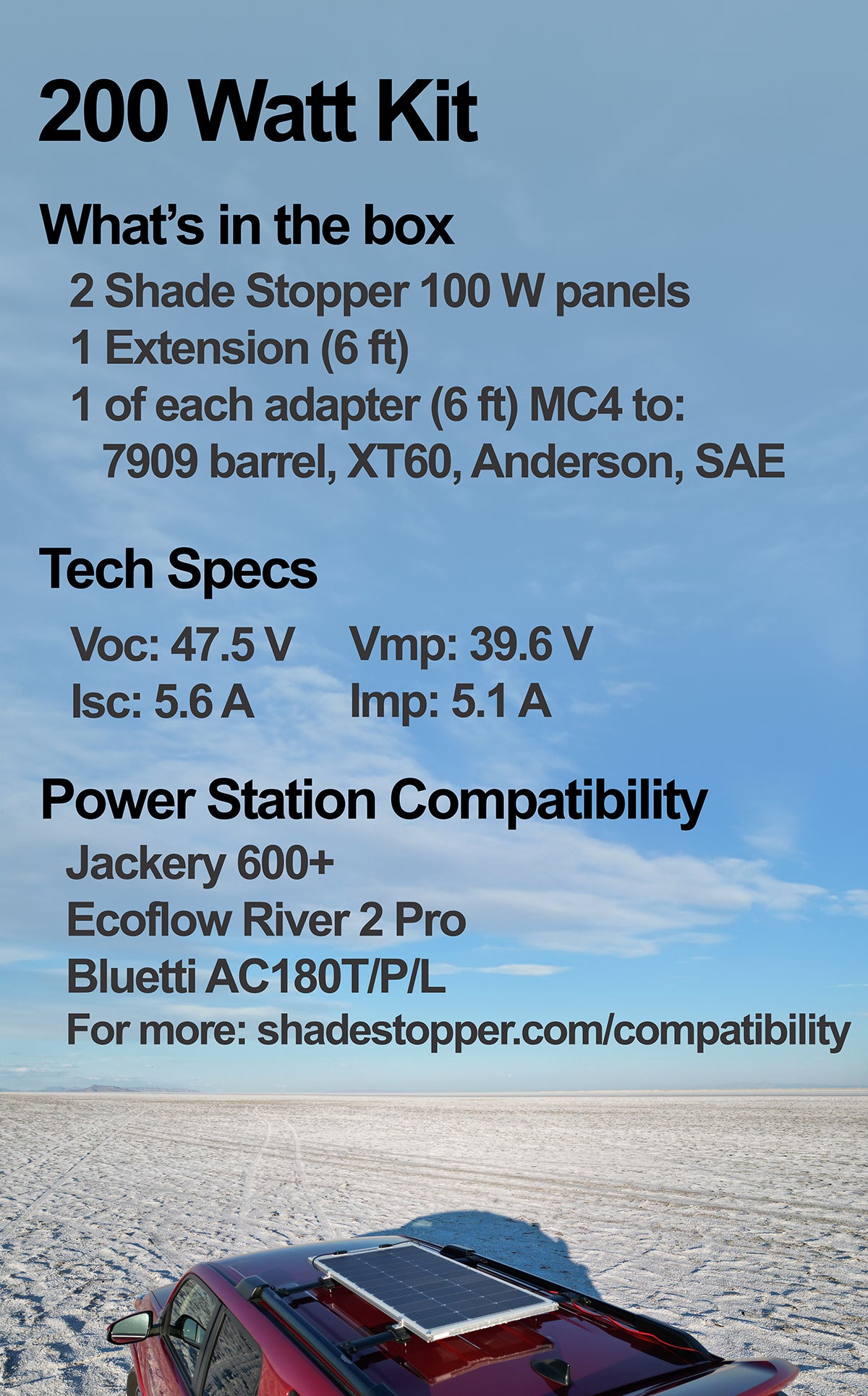 100 Watt Flexible Panel Kits