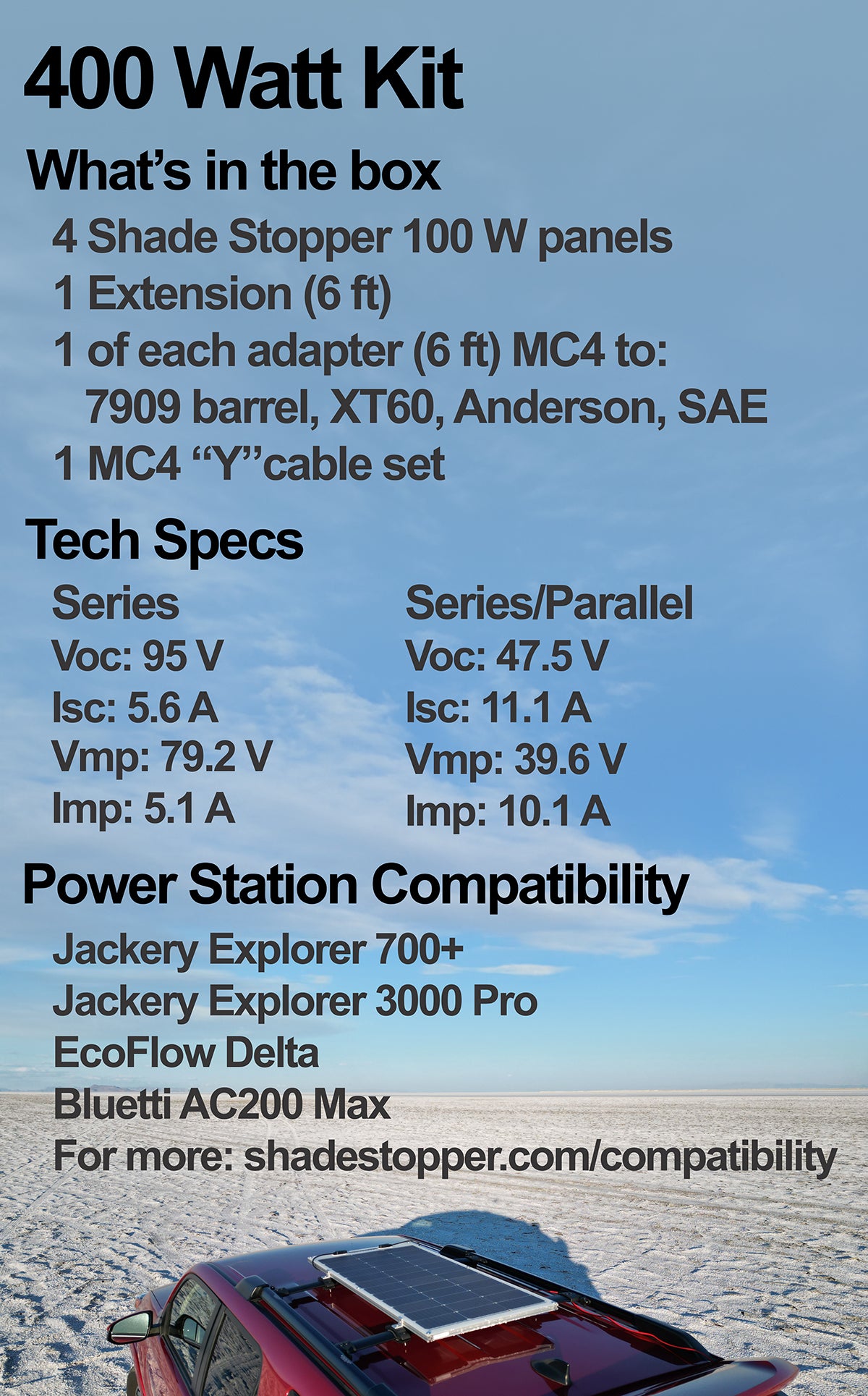 100 Watt Flexible Panel Kits