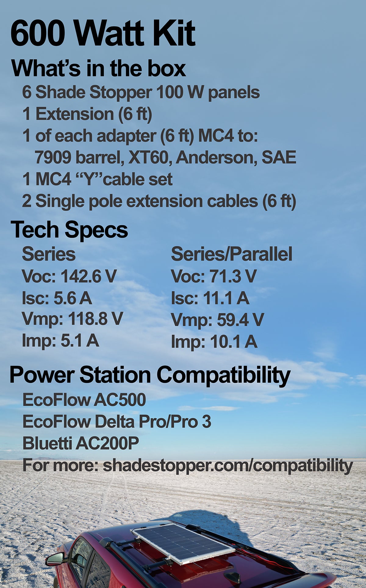 100 Watt Flexible Panel Kits
