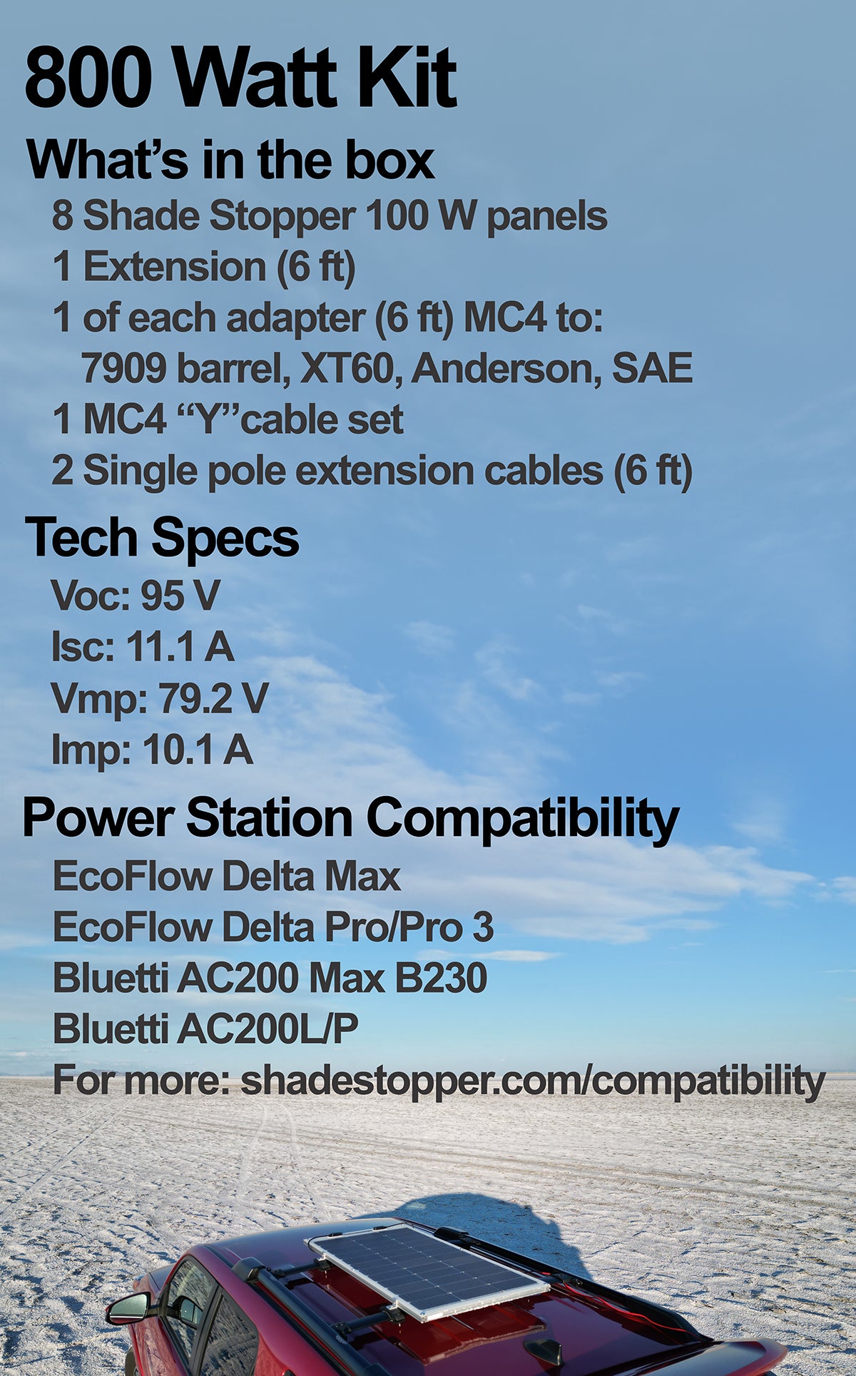100 Watt Flexible Panel Kits